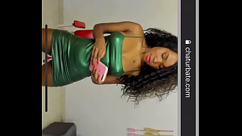 Preview 3 of Sexy Little Ladyboy - Sexy shiny dress