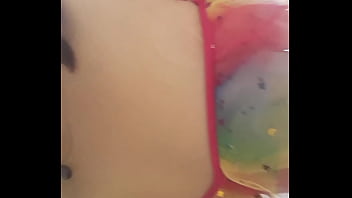 Preview 2 of Lesbo 48 - Ginger paris getting arouse with balloons &amp_ masturbating