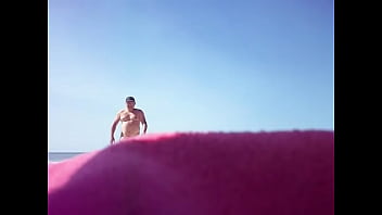 Preview 1 of Aletta Wefi - jean marc Moignez is on a public beach in 2016 04
