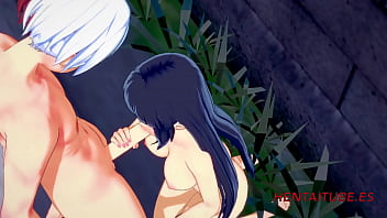 Preview 2 of Xxxln Movie - Naruto Boku No Hero Hentai 3D - Todoroki &amp_ Hinata in the street