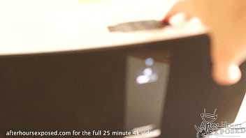 Preview 1 of Sex Tvxx Com - hot blonde teen creative porn strange object pussy inserting glow sticks blowjob