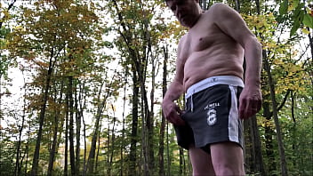 Preview 1 of Old Old Sex Kissing Kichan - Shoot My Load In The Woods10/20