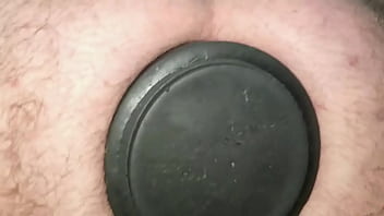 Preview 2 of Sixxn - Huge 11cm wide Butt Plug Locked in My Ass while Walking around the house.
