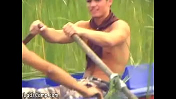 Preview 3 of 16 Old Fuck His Mom - Steamy gay sucking in a little boat