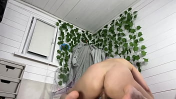 Preview 2 of Tlny4k Bussy Close Up Hd - how not to sit on his huge dick?