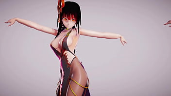 Preview 1 of Xvedios Mom - 【MMD R18】Sea Breeze Kawaii Strike
