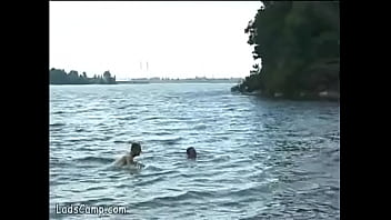 Preview 2 of American Boy And Chaina - Steamy gay sex on the lake shore