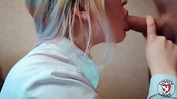 Preview 1 of Marifet Sanal - Student Stepsister Suck Big Dick After Classes Deepthroat Sloppy Blowjob Lovely Dove