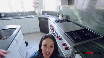 Preview 2 of Forced Anal Training - Busty MILF Step Mom Loves Fucking In The Kitchen- Brooke Beretta