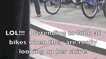 Preview 4 of Big Bodds Sex Video - Upskirt Wife 23 - Helena Price Flashing My Pussy In Public!