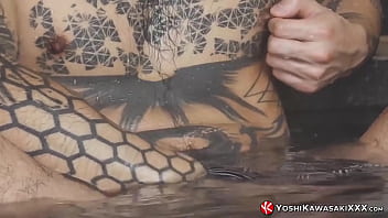 Preview 1 of Selin Dion Sex - YOSHIKAWASAKIXXX - Japanese Tattooed Jock Rides Dildoes