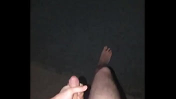 Preview 1 of Wife Hurt - Big cumshot naked on the street #3