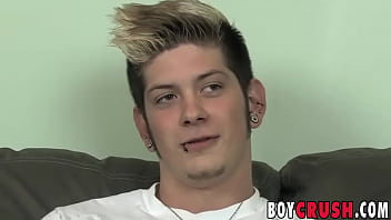 Preview 1 of Sexsi Movies - Pierced interviewed twink Nikholas King masturbates solo