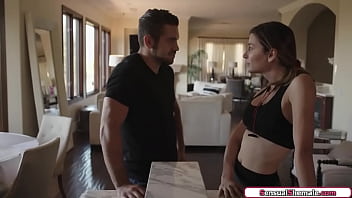 Preview 1 of Kalya Salifou - Busty TS Korra Del Rio barebacks stepbro