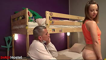 Preview 2 of Sanaleya Xxx - Hostel babes fucked in bunkbed threesome