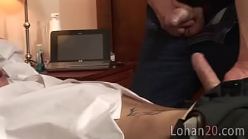 Preview 2 of Asian Fight Strip - Naughty student plays with old fag at home