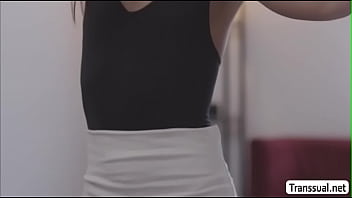 Preview 2 of Madhuri Dixit Fucling Xxx Video - TS Khloe gets anal by Stepbros bigcock