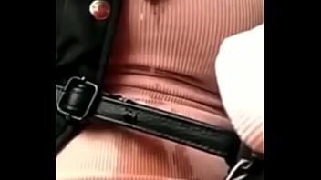 Preview 4 of Stron Teens - Cumming on train and squirting can&rsquo_t get caught
