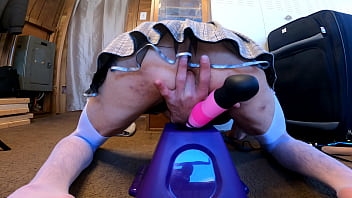 Preview 2 of Korean Women Boots4 - Sissyboy Riding New Toy
