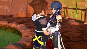 Preview 1 of Drinking Hoes - Aqua gives Sora a blowjob before getting fucked doggystyle,  lets him cum in her pussy - Kingdom Hearts Hentai.