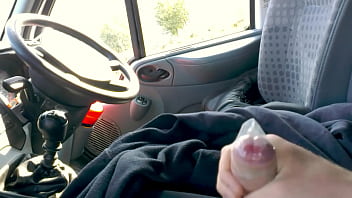 Preview 2 of God And Girl - Public Van Wank and Condom Fill - SlugsOfCumGuy