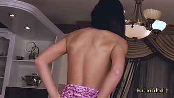 Preview 2 of Desi Indain Babi Sex Video - Kumalott - Super Hot Teen Brunette Dildo Play