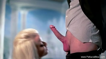 Preview 2 of Wail Fucking - Jazzy Blonde Awesome CFNM Blowjob And Cumshot Moment
