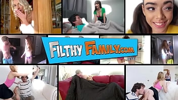 Preview 4 of Vidio Bokef Yg Xxxx - FILTHY FAMILY - Lucas Frost Threesome With Stepmom Cherie Deville &amp_ Step Sister Chloe Cherry
