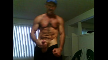 Preview 1 of Frends And Mother - BigdickheadJ Doing the Stand Up Muscle and Big Cock Stroke