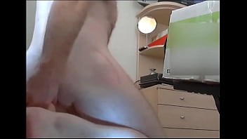 Preview 4 of Je Rman - Thick dildo thrusts ass hole making dick erect