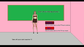 Preview 2 of Japanese Nipple Cut - Hot teacher taking her clothes off in front of her 18 year old students in classroom and then being convinced to have sex with them in Let s fuck that exhibitionist teacher new 2025 hentai game