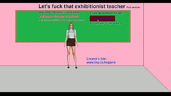 Preview 1 of Japanese Nipple Cut - Hot teacher taking her clothes off in front of her 18 year old students in classroom and then being convinced to have sex with them in Let s fuck that exhibitionist teacher new 2025 hentai game