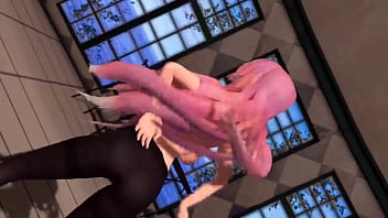 Preview 3 of Sleeping Gilf - MMD-Luka and Haku-Sexy tights