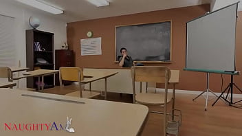Preview 1 of Blond Ost - Naughty America - Coco Lovelock feels naughty and fucks her Professor in detention