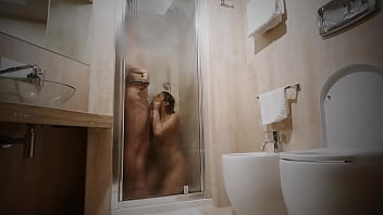 Preview 4 of Mom Facetime - She wanted to feel the big cock of her one night stand in the shower again