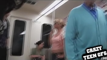 Preview 1 of Family Stokerssex Com - Couple Goes Crazy In the Subway!