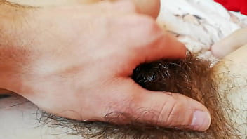 Preview 2 of Strip Poker Tranny - Hairy pussy fucking and cumshot close up amateur couple big clit girl