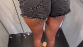 Preview 1 of Jamie Calender Auditions - Horny married neighbor cornered me in the elevator cause of my tight bikini