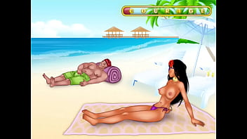 Preview 2 of Latina Handjob Search - Beach Spy