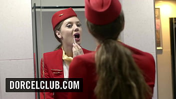 Preview 1 of 30 Inch Land - DORCEL TRAILER - Dorcel Airlines - indecent flight attendants