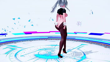 Preview 3 of Fuck On Hotel Hidden Cam - [MMD] HAKU Bunny Suit [Number 9]