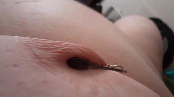 Preview 1 of Moom Son Sex Video - Using Tit Clamps and Vibing