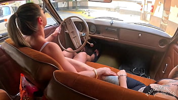 Preview 2 of Real Sex That Hurt - Driving - Old car ride with my friend and my neighbor