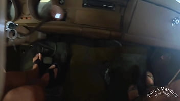 Preview 1 of Real Sex That Hurt - Driving - Old car ride with my friend and my neighbor
