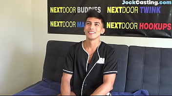 Preview 2 of Nudist Familys - Casted athletic latino masturbating for jizz