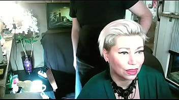 Preview 2 of Jilat Memek Gemuk - Slutwife for sale-10. I spread the legs of my depraved mature whore on live TV,  she sucks my fingers,  I slap her parted labia - in short,  a quiet family evening ))