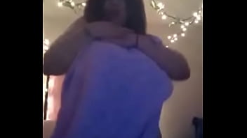 Preview 1 of Black Girl Belt Spanking - Wife shows off