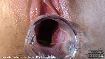 Preview 2 of Young Mom And Little Son - gyno gaping lucia pussy two convulsive female orgasms cervix view