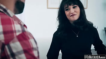 Preview 2 of English Bur - Stepdad fucks stepteen so she will stay