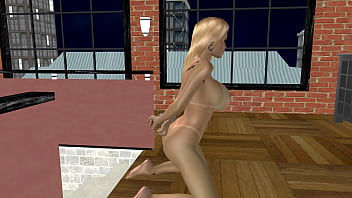 Preview 4 of Big Tits Pussy Assfuck - 3D Animation Porn Video of a Beautiful big breasted girl masturbating with toy